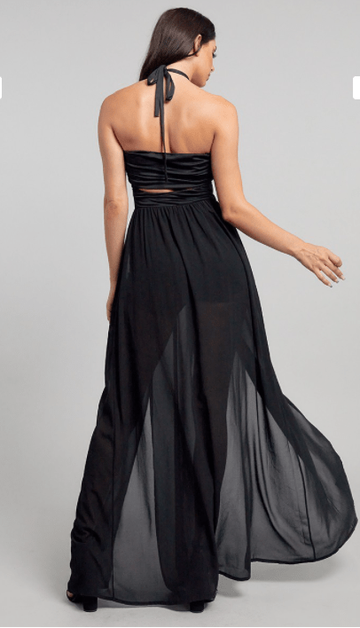 Celeb Dresses Biddy Babe - Sora Open Front Dress - Black