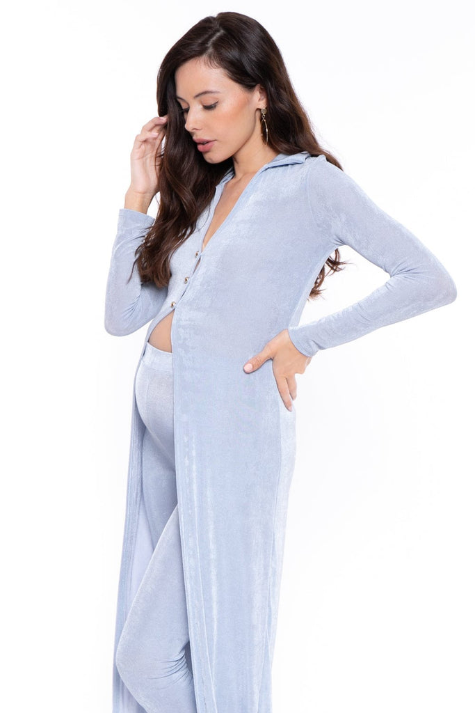 Gibiu Sets Maternity Frances Slinky Cardigan Set - Baby Blue