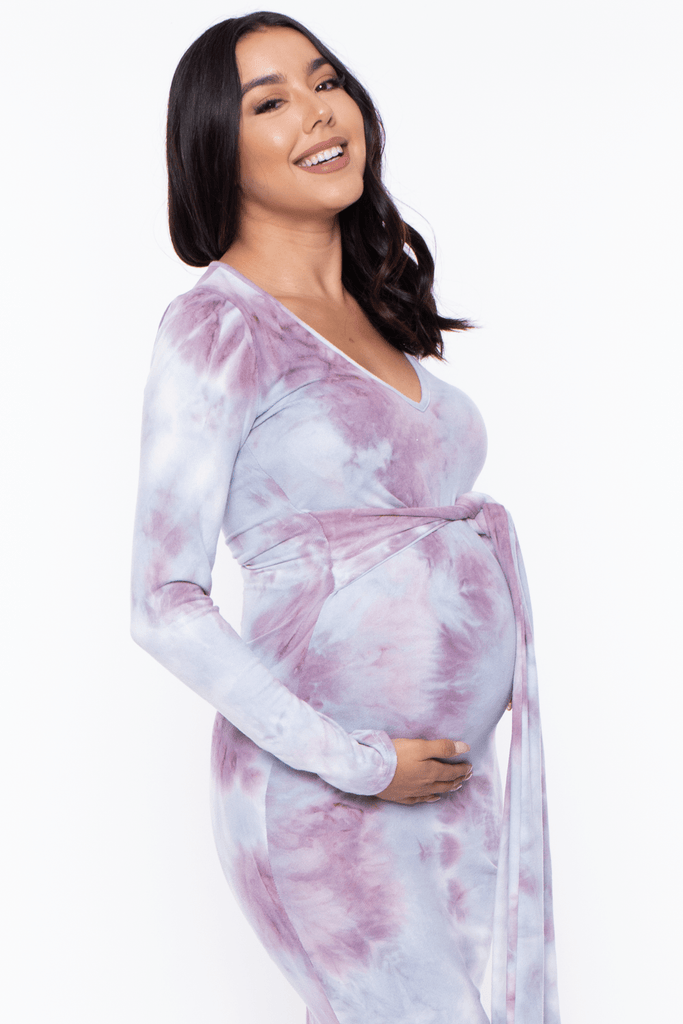 Labanga Dresses Maternity Gianny Tie dye dress Dress - Lavender