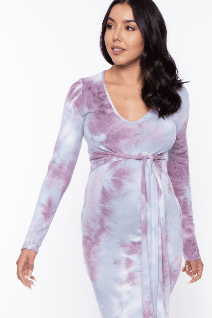Labanga Dresses Maternity Gianny Tie dye dress Dress - Lavender