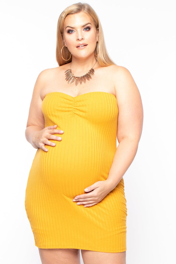 Maternity Plus Primrose Matching Set - Mustard - BUMP BIDDY
